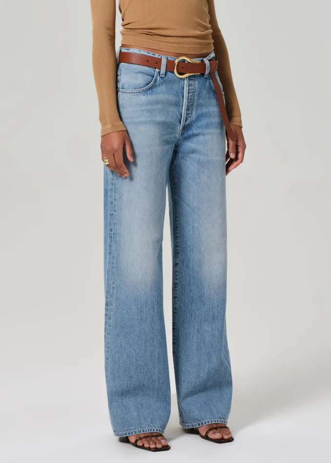 Citizens Of Humanity Annina High Rise Wide Leg 30034 In Meuse Women Jeans