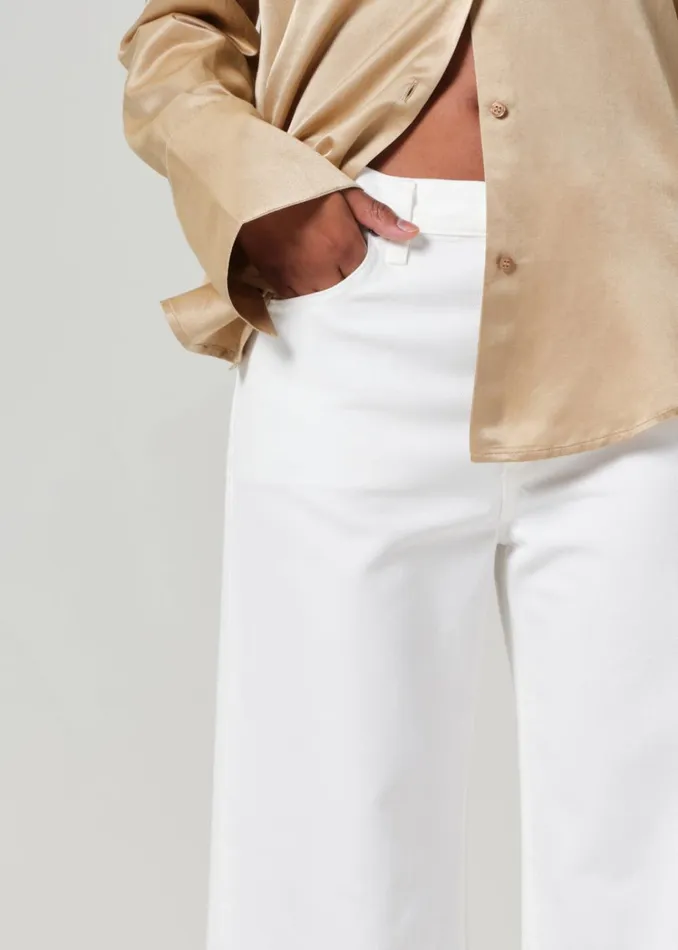 Citizens Of Humanity Annina High Rise Wide Leg 30034 In Soft White Women Jeans