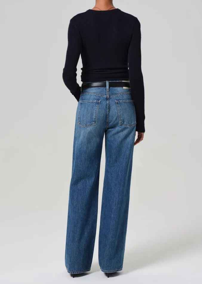 Citizens Of Humanity Annina High Rise Wide Leg 33034 In Sunland Women Jeans