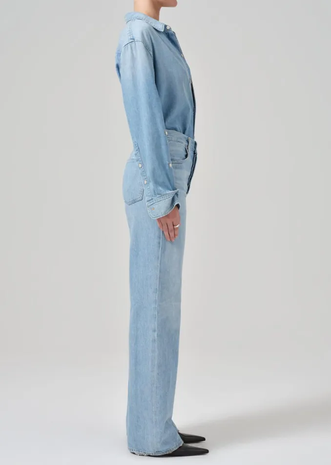 Citizens Of Humanity Annina High Rise Wide Leg 33034 In Tularosa Women Jeans