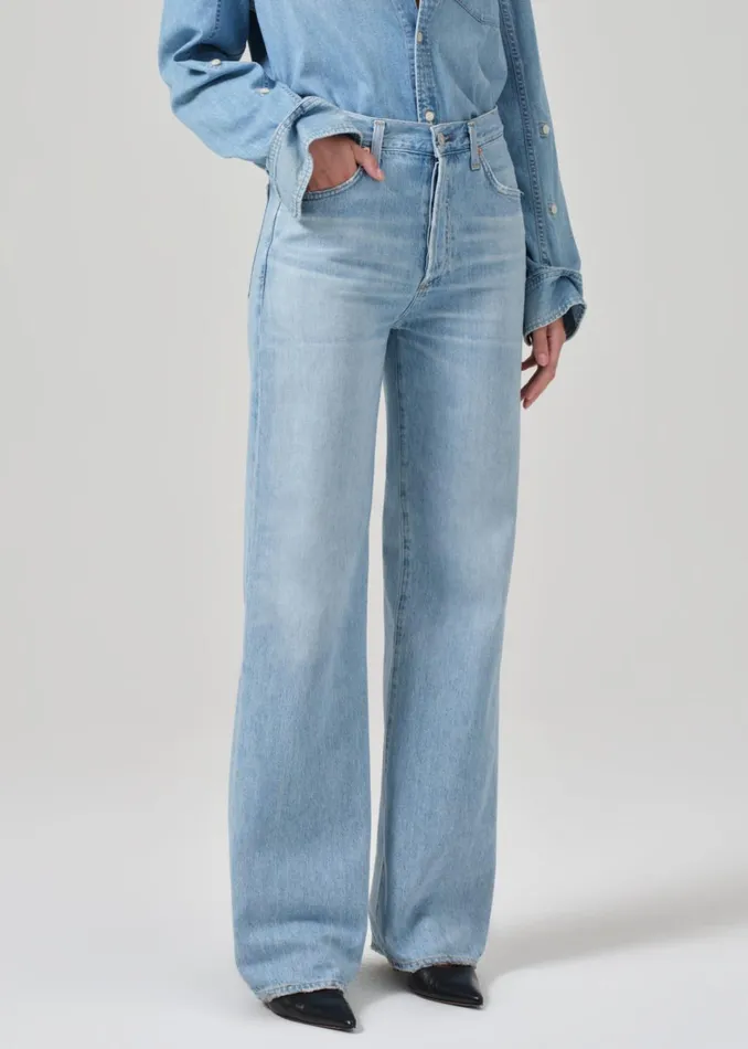 Citizens Of Humanity Annina High Rise Wide Leg 33034 In Tularosa Women Jeans