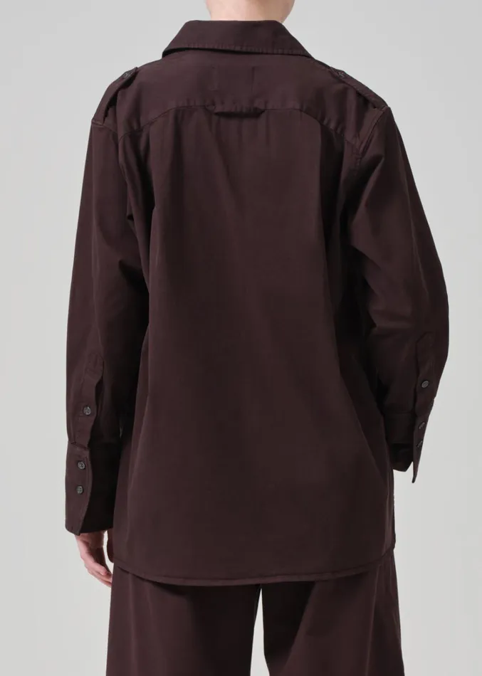 Citizens Of Humanity Ari Shirt In Clove Women Tops