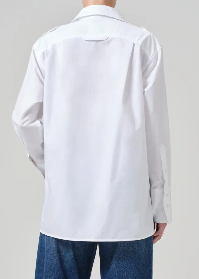 Citizens Of Humanity Ari Shirt In White Women Tops