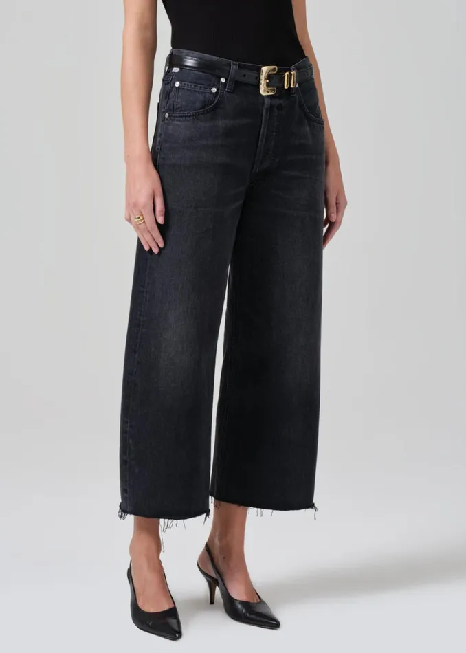 Citizens Of Humanity Ayla Raw Hem Crop In Bronson Women Jeans