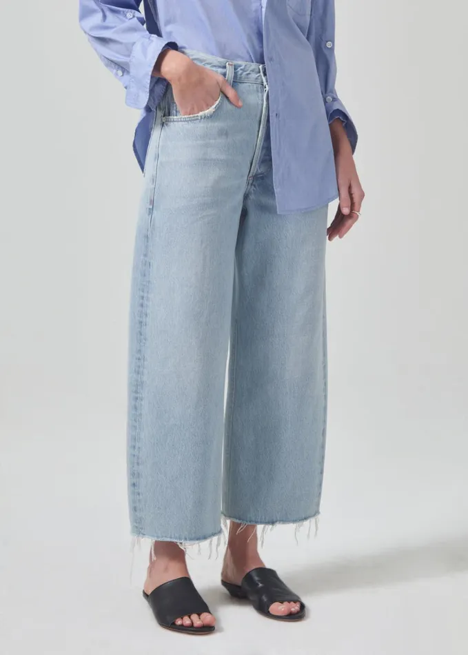 Citizens Of Humanity Ayla Raw Hem Crop In Freshwater Women Petite
