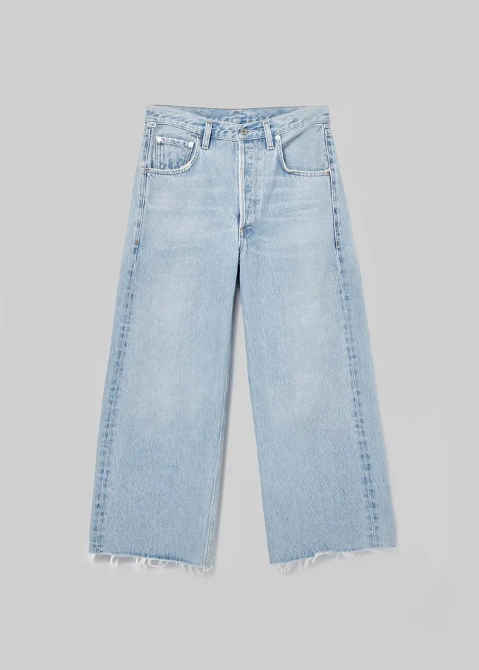 Citizens Of Humanity Ayla Raw Hem Crop In Freshwater Women Petite