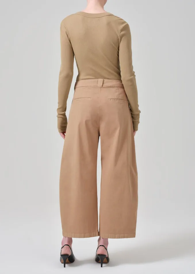 Citizens Of Humanity Cara Cropped Pleated Trouser In Nano Women Pants