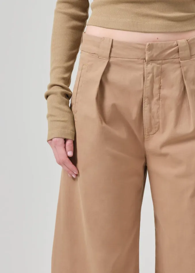 Citizens Of Humanity Cara Cropped Pleated Trouser In Nano Women Pants