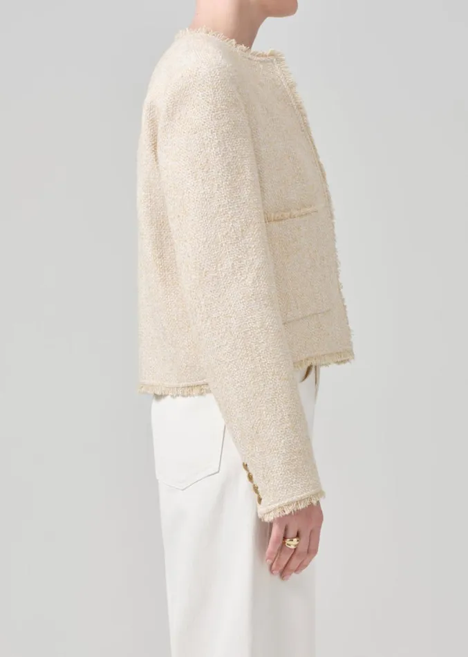 Citizens Of Humanity Elana Jacket In Cream Women Jackets and Coats