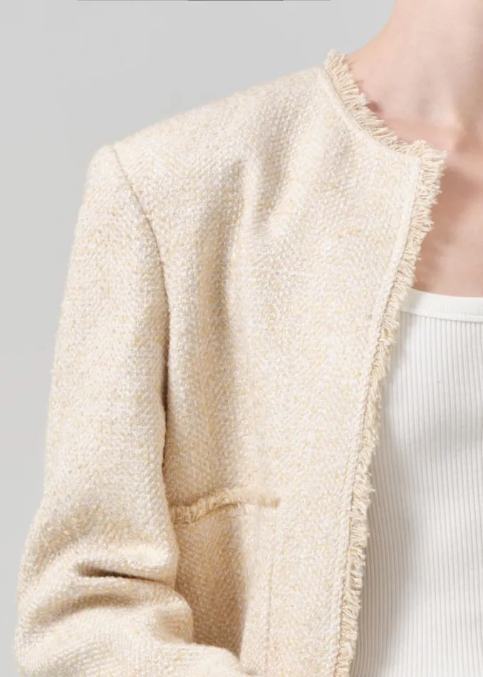 Citizens Of Humanity Elana Jacket In Cream Women Jackets and Coats