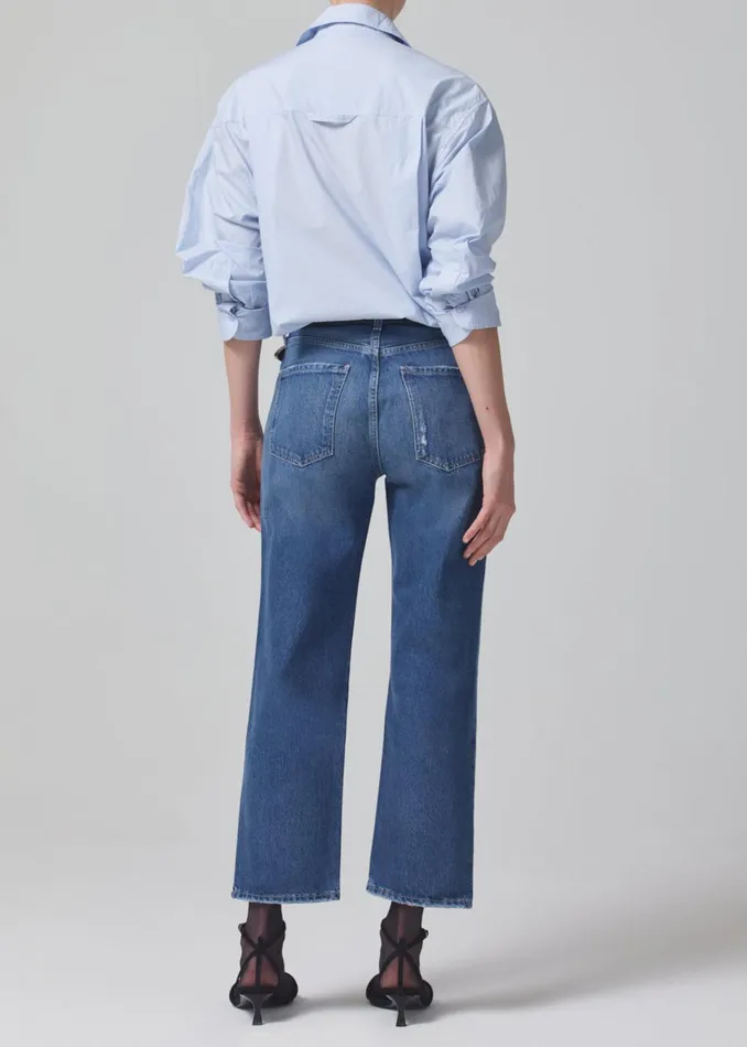 Citizens Of Humanity Emery Crop Relaxed Straight In Oasis Women Jeans