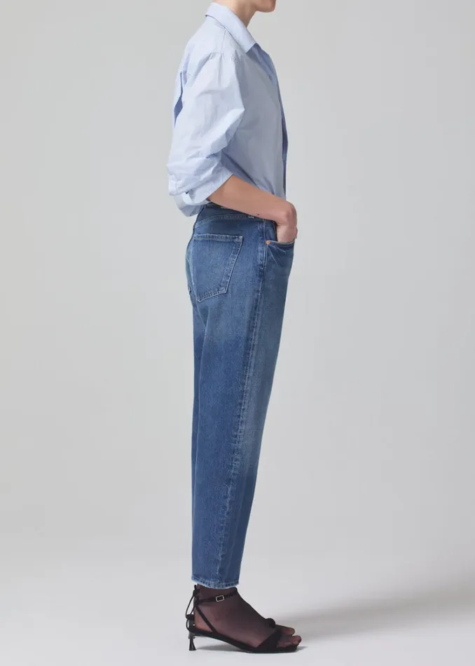 Citizens Of Humanity Emery Crop Relaxed Straight In Oasis Women Jeans