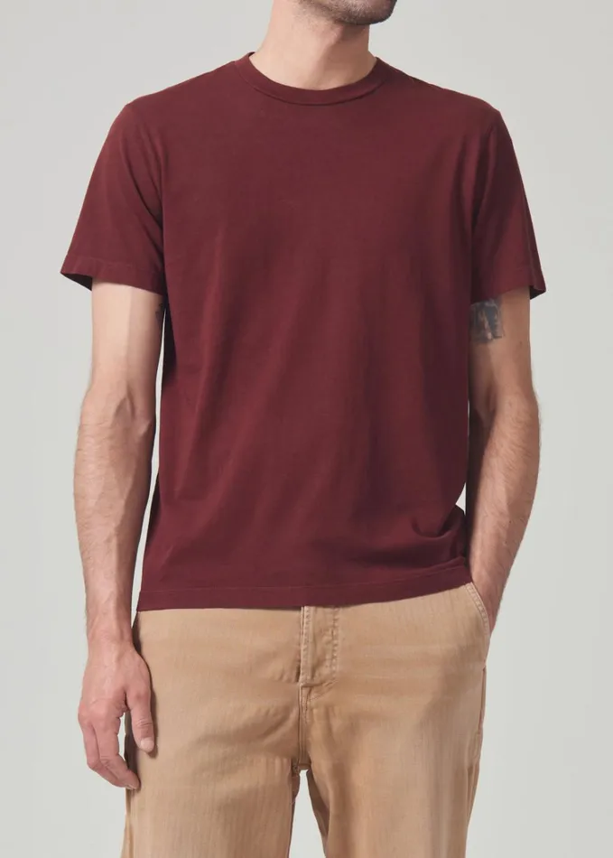 Citizens Of Humanity Everyday Short Sleeve Tee In Smoked Hazel Men Shirts