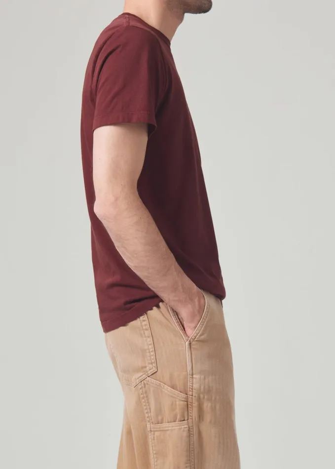 Citizens Of Humanity Everyday Short Sleeve Tee In Smoked Hazel Men Shirts