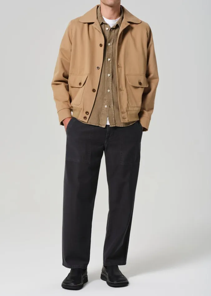 Citizens Of Humanity Hayden Relaxed Utility Pant In Charred Cedar Men Pants