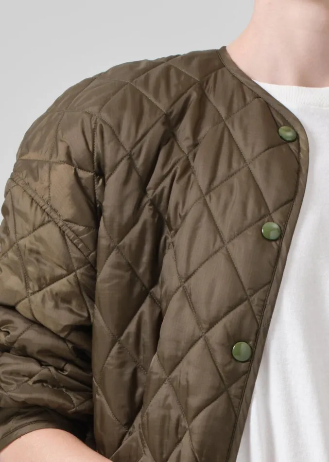 Citizens Of Humanity Huntleigh Quilted Coat In Army Women Jackets and Coats