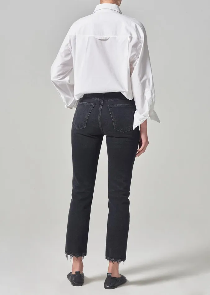 Citizens Of Humanity Jolene High Rise Vintage Slim In Stormy Women Jeans