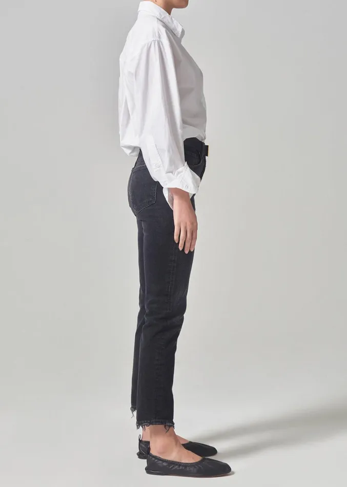 Citizens Of Humanity Jolene High Rise Vintage Slim In Stormy Women Jeans