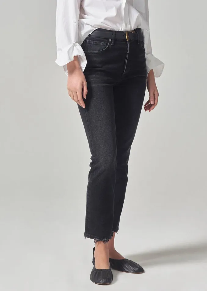 Citizens Of Humanity Jolene High Rise Vintage Slim In Stormy Women Jeans