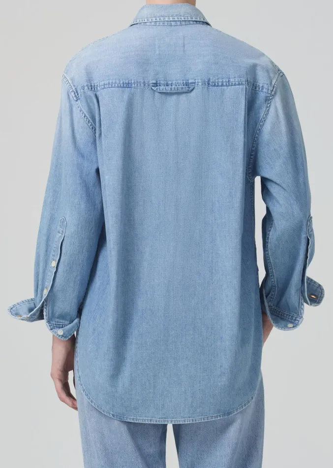 Citizens Of Humanity Kayla Shirt In Tide Women Tops