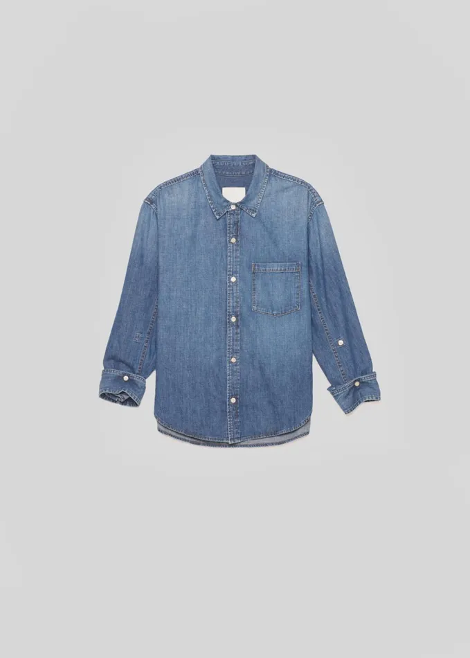 Citizens Of Humanity Kayla Shrunken Shirt In Somerset Women Tops