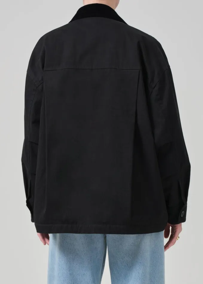 Citizens Of Humanity Leida Barn Coat In Black Women Jackets and Coats