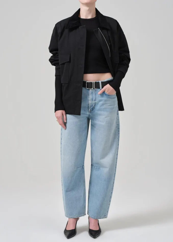 Citizens Of Humanity Leida Barn Coat In Black Women Jackets and Coats