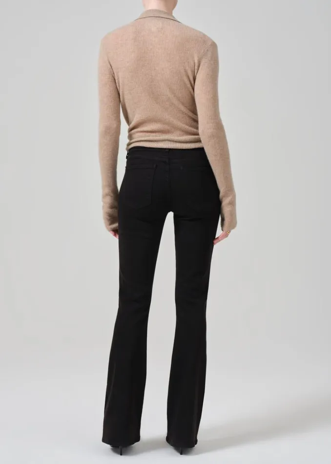 Citizens Of Humanity Lilah High Rise Bootcut 325034 In Plush Black Women Jeans