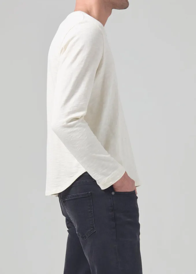 Citizens Of Humanity Olympus Crewneck In Canvas Men Shirts