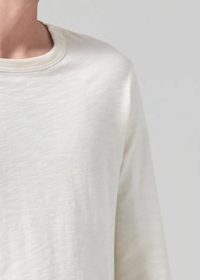 Citizens Of Humanity Olympus Crewneck In Canvas Men Shirts