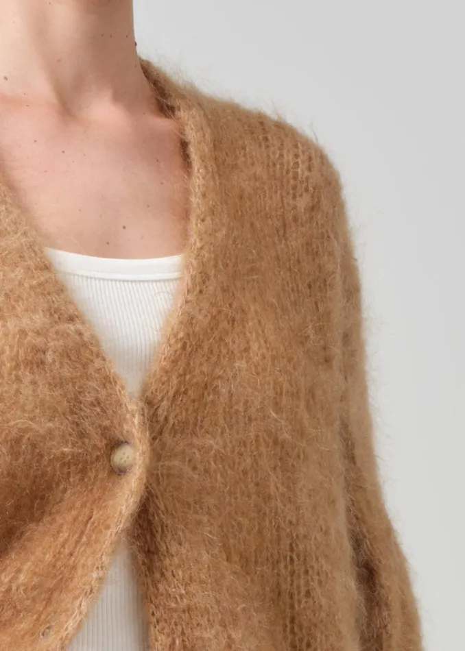 Citizens Of Humanity Padma Cable Cardigan In Golden Hour Women Jackets and Coats