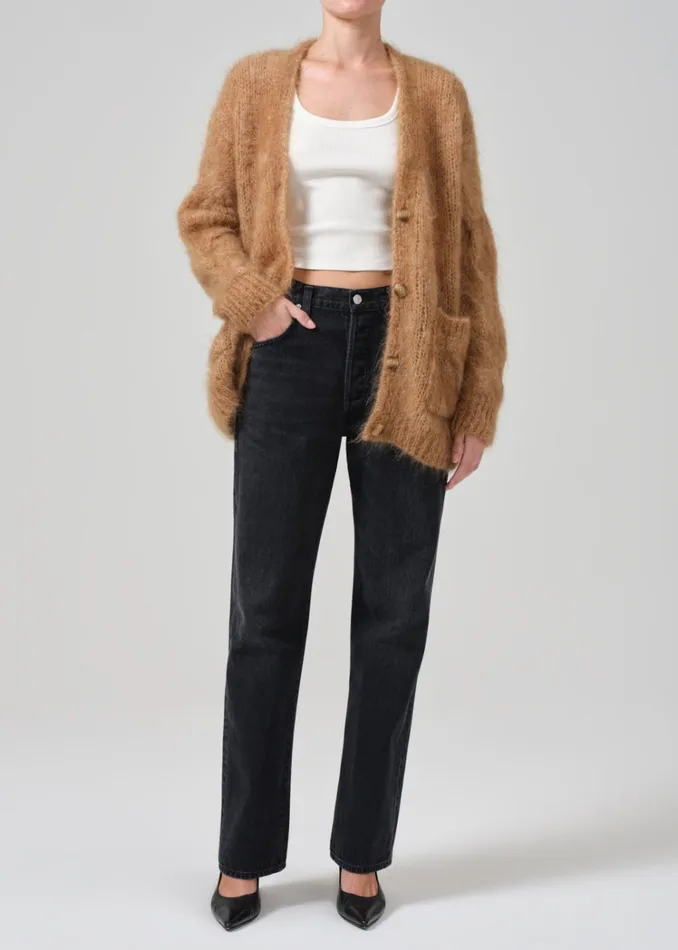 Citizens Of Humanity Padma Cable Cardigan In Golden Hour Women Jackets and Coats