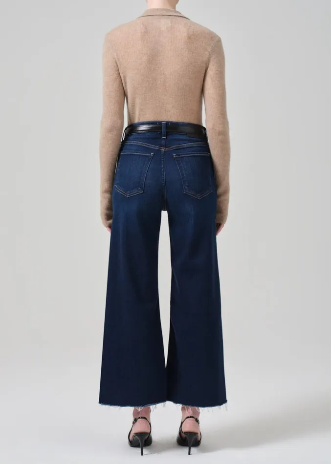 Citizens Of Humanity Petite Lyra Wide Leg Crop In Lotus Women Petite