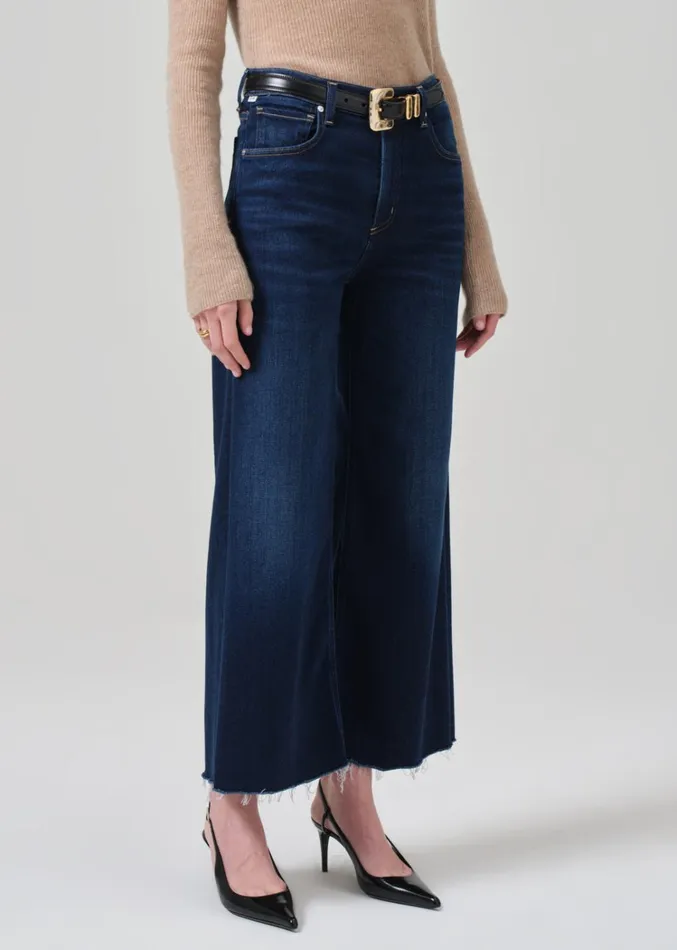 Citizens Of Humanity Petite Lyra Wide Leg Crop In Lotus Women Petite