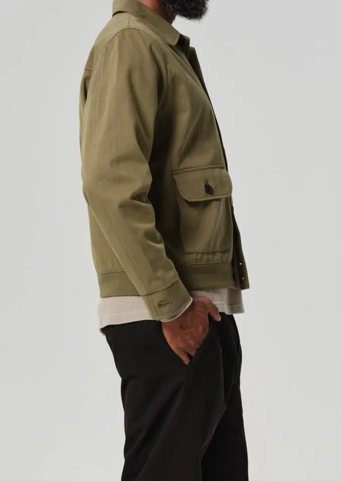 Citizens Of Humanity Utility Jacket In Army Green Men Jackets