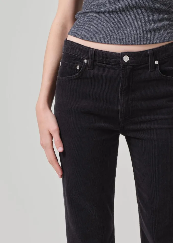 Citizens Of Humanity Zurie Ankle Corduroy In Cracked Pepper Women Pants