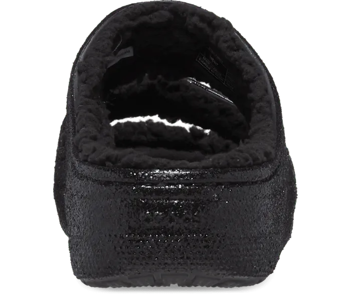 Classic Cozzzy Glitter II Sandal Black Men Crocs Sandals