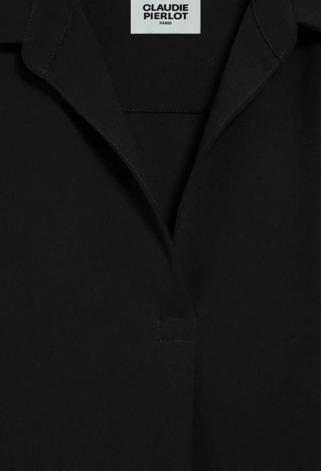Claudie Pierlot Black Floaty Blouse Women Tops And Shirts