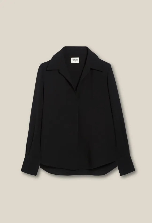 Claudie Pierlot Black Floaty Blouse Women Tops And Shirts