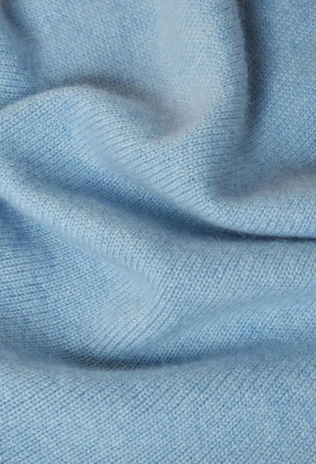 Claudie Pierlot Cashmere Knit Scarf Sky Blue Women Scarves Hats And Gloves