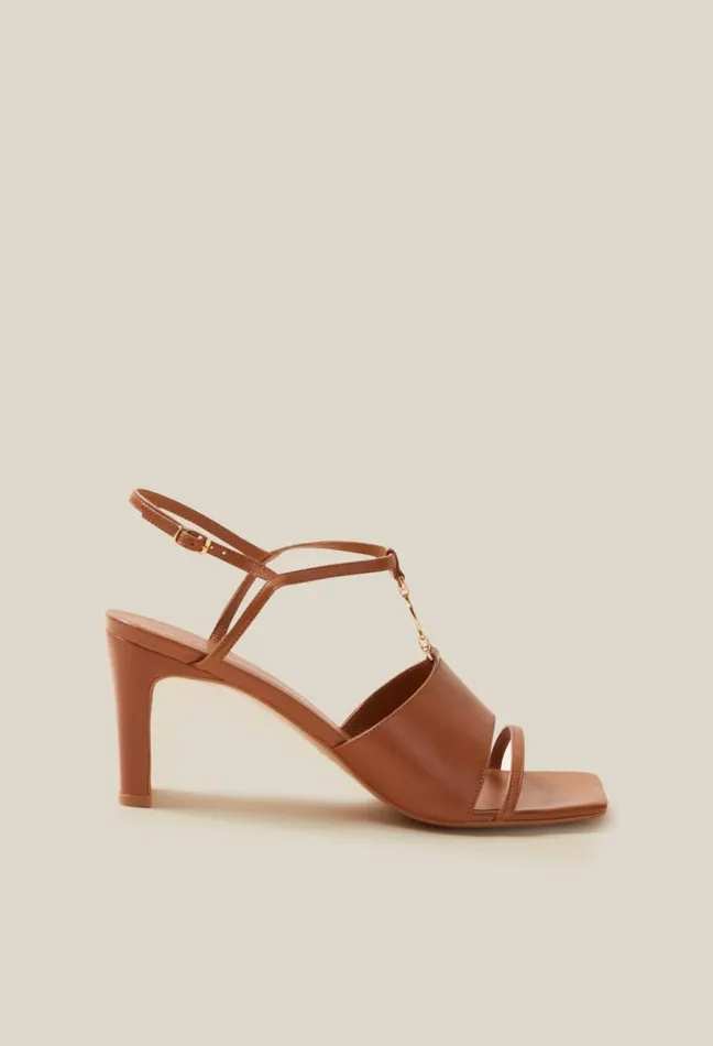 Claudie Pierlot Cp Jewel Heel Sandals Camel Women Sandals Pumps And Mules Claudie Pierlot Cp Jewel Heel Sandals Camel Women Sandals Pumps And Mules