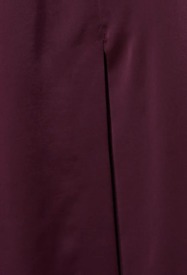 Claudie Pierlot Flowy Pleated Maxi Skirt Burgundy Women Skirts And Shorts Claudie Pierlot Flowy Pleated Maxi Skirt Burgundy Women Skirts And Shorts