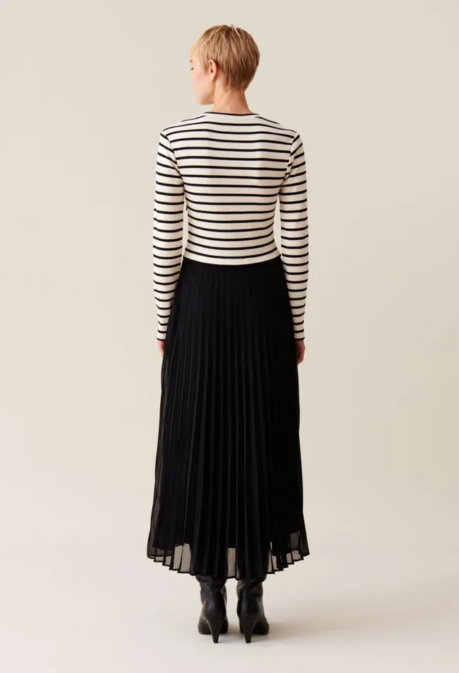 Claudie Pierlot Twist Striped Dress Dualcolor Women Dresses