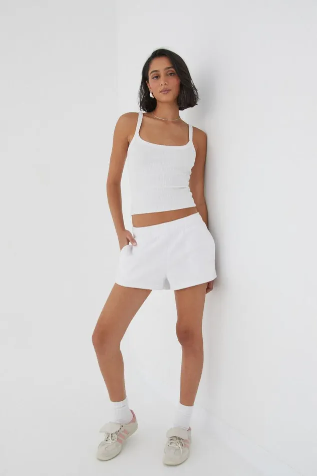 Clothing Supr Hoodies and Trackies Malia Sweat Short White