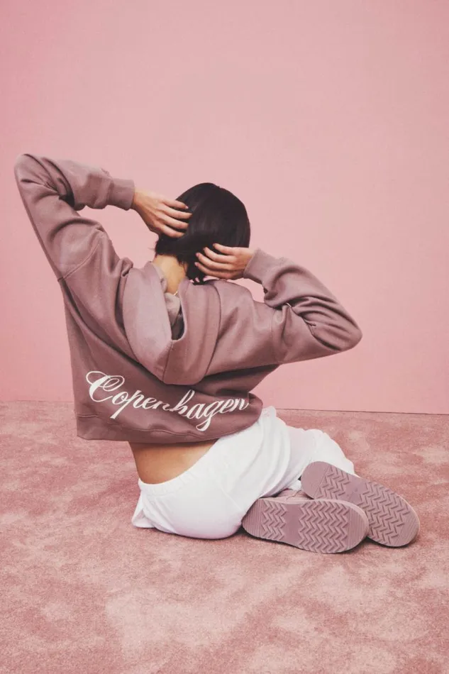 Clothing Supr Hoodies and Trackies Paige Oversized Printed Hoodie Mink Browncopenhagen