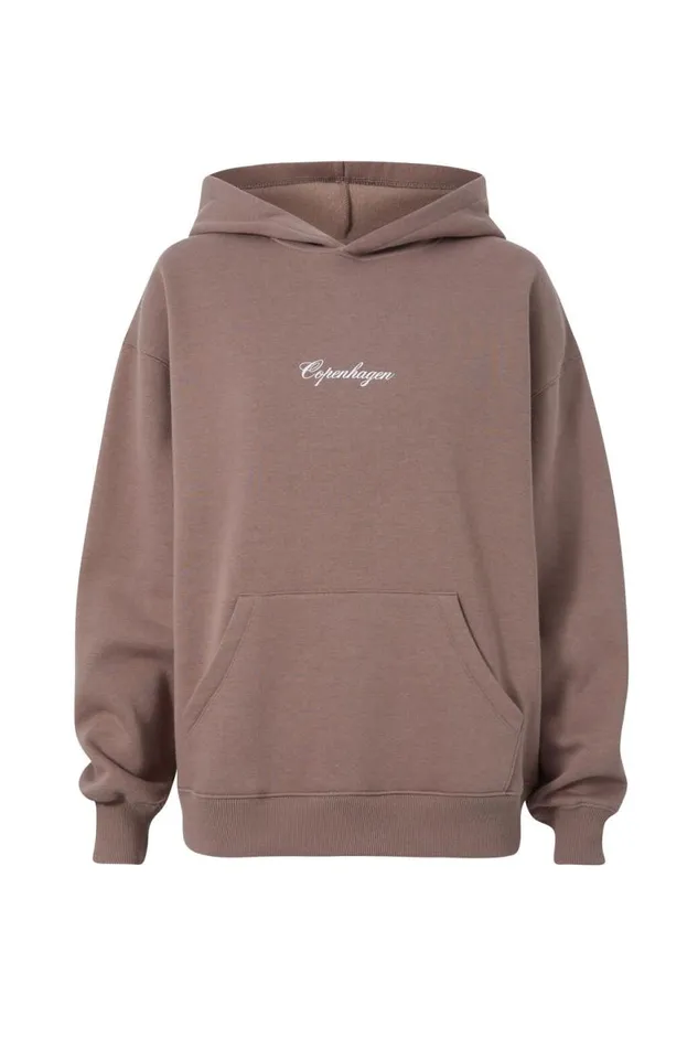 Clothing Supr Hoodies and Trackies Paige Oversized Printed Hoodie Mink Browncopenhagen
