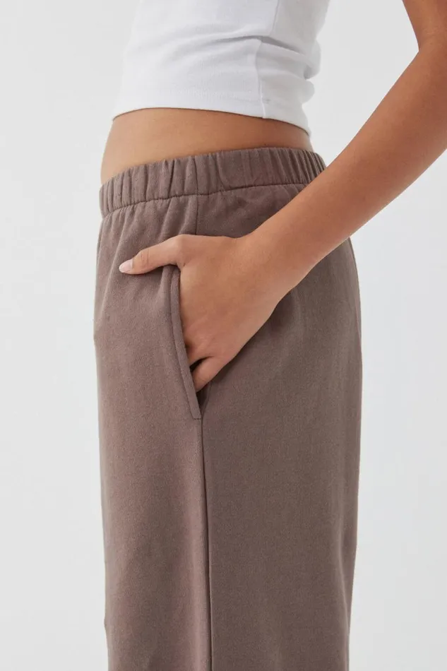 Clothing Supr Hoodies and Trackies Relaxed Wide Leg Track Pant Brown Carob