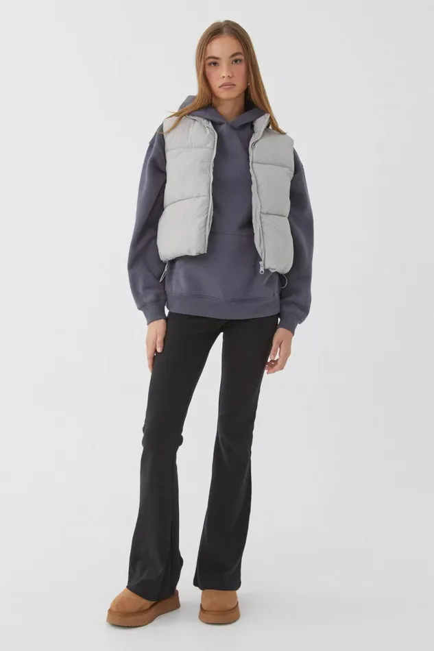 Clothing Supr Jackets and Puffers Recycled Puffer Vest Gravel Grey