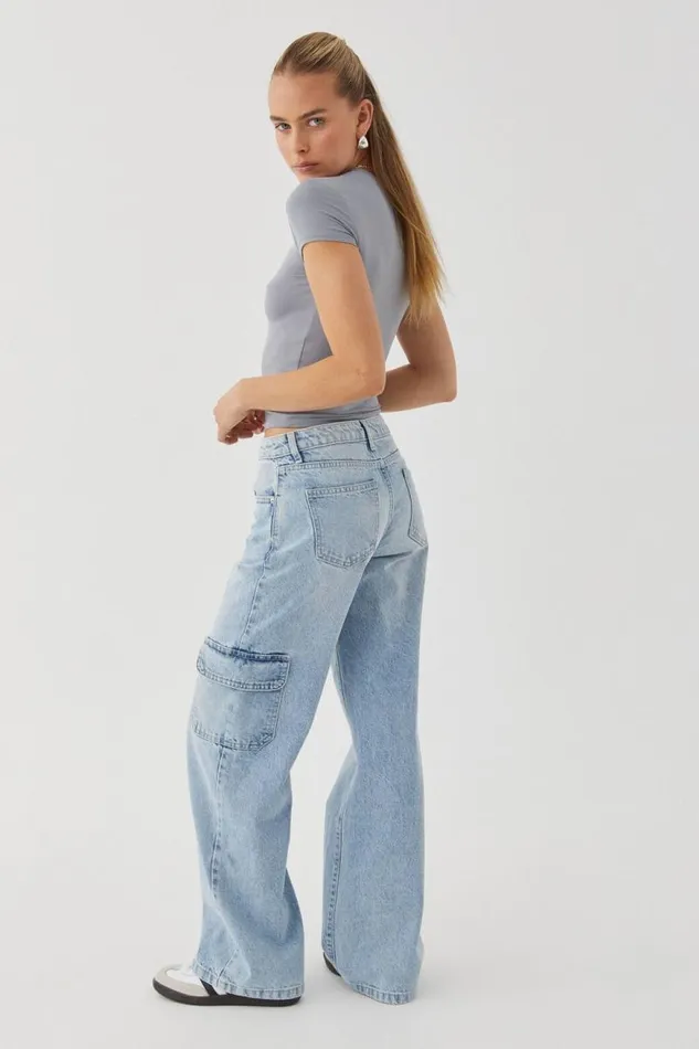 Clothing Supr Jeans Cargo Denim Jean Island Blue