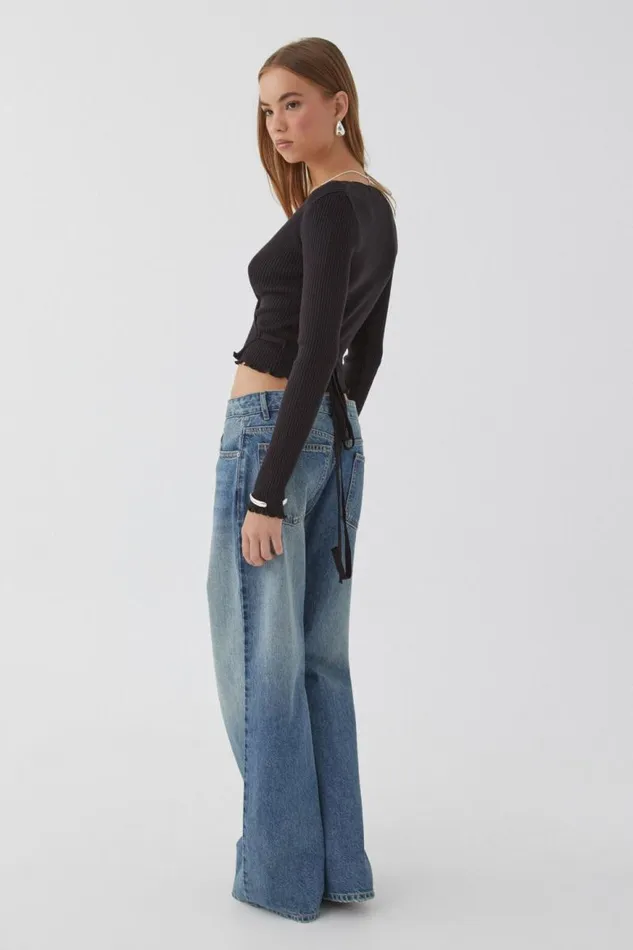 Clothing Supr Knitwear Lani Wrap Knit Top Black